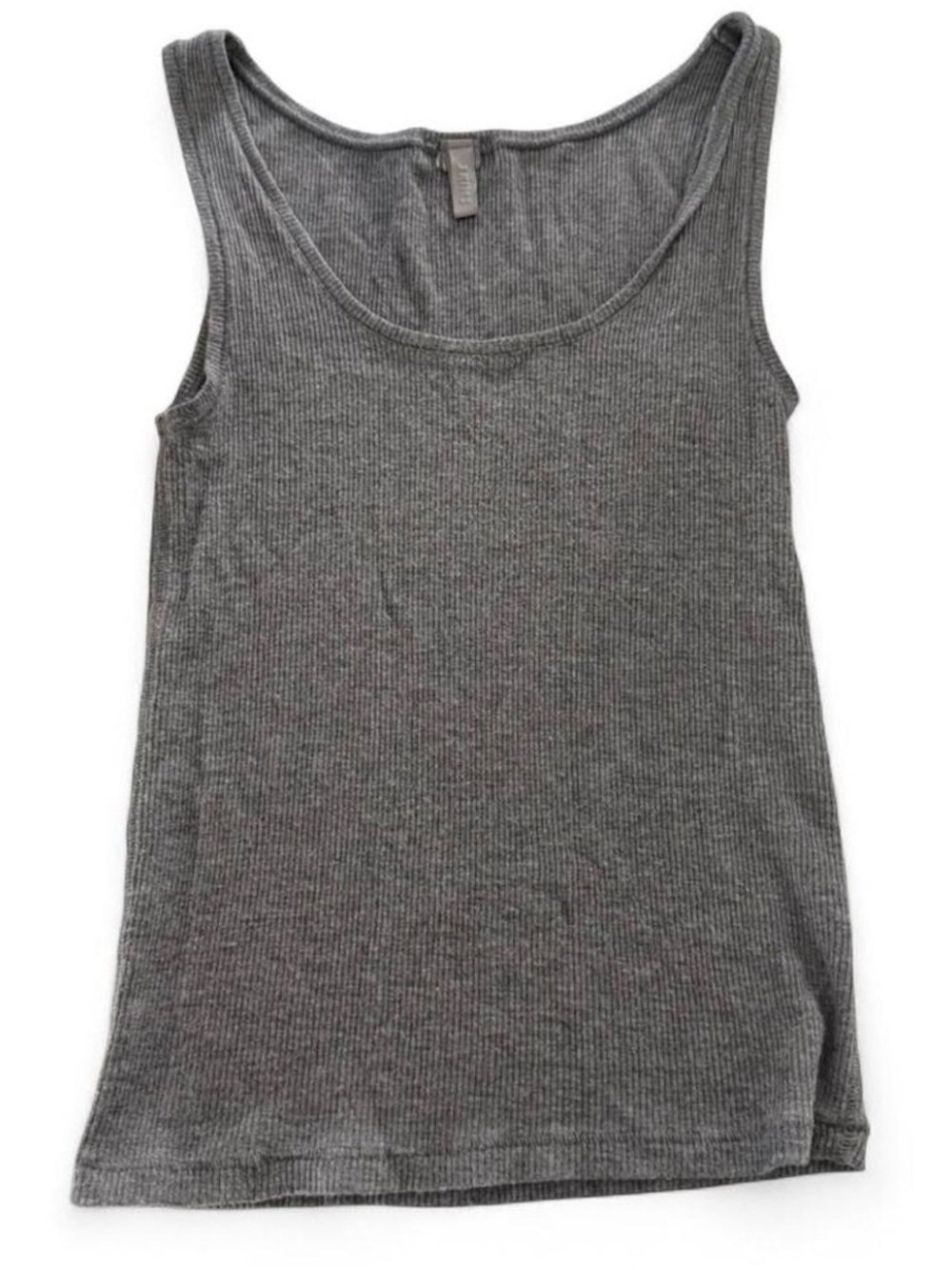 SKIMS Ribbed Scoop-Neck Tank Top - Gray
